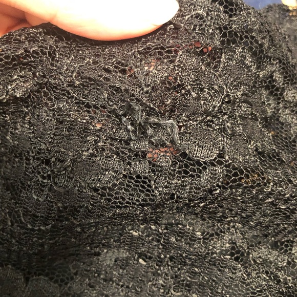 Vintage All That Jazz Black Foral Lace Dress Size Small (Vintage size 9/10) - Picture 11 of 15